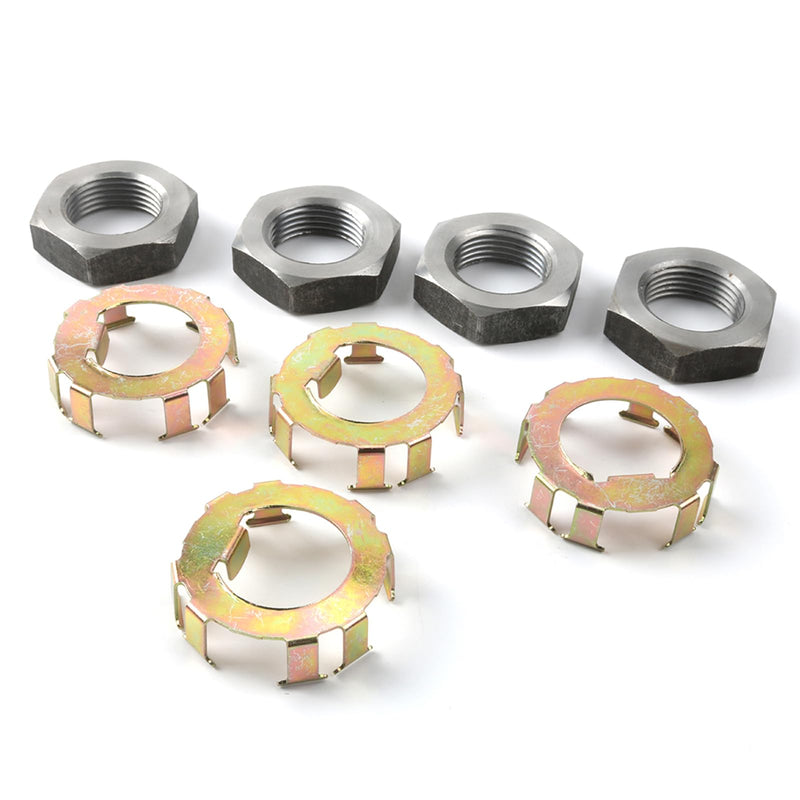 New Trailer Wheel Spindle Nut Retainer For 2 to 8K Dexter 6-190 6-191, 4 nuts & 4 retainers