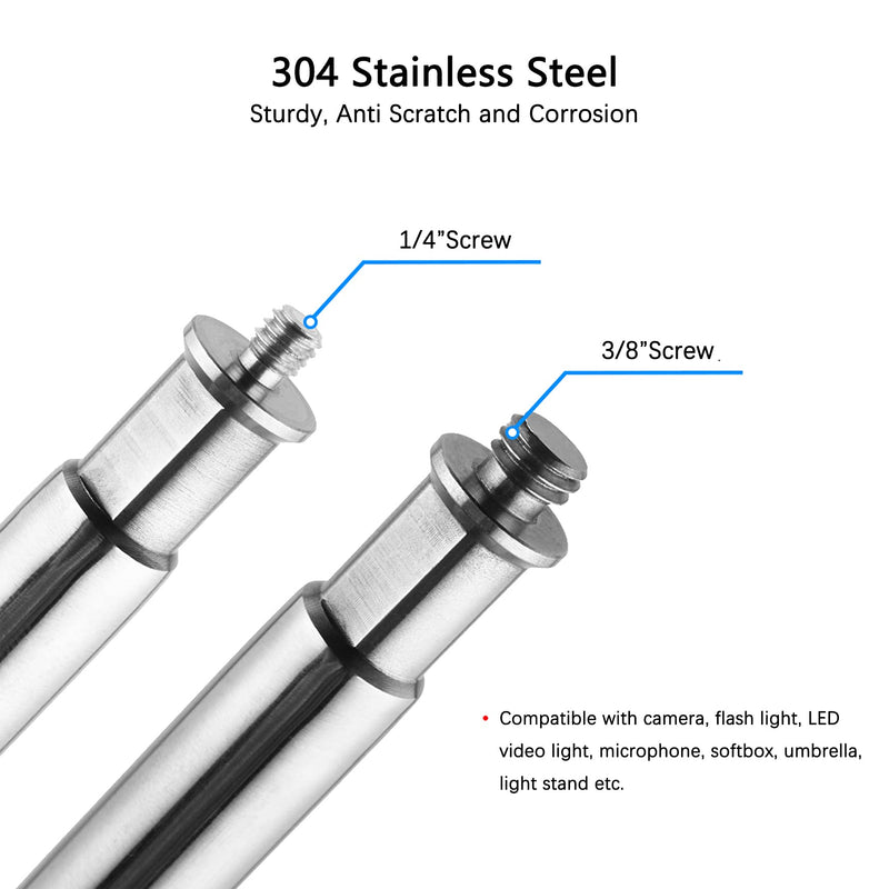Selens 49 inch Extension Grip Crossbar Arm with 1/4" & 3/8" Screw Thread for C-Stand Reflector Flags and Other Studio Video Photography Devices
