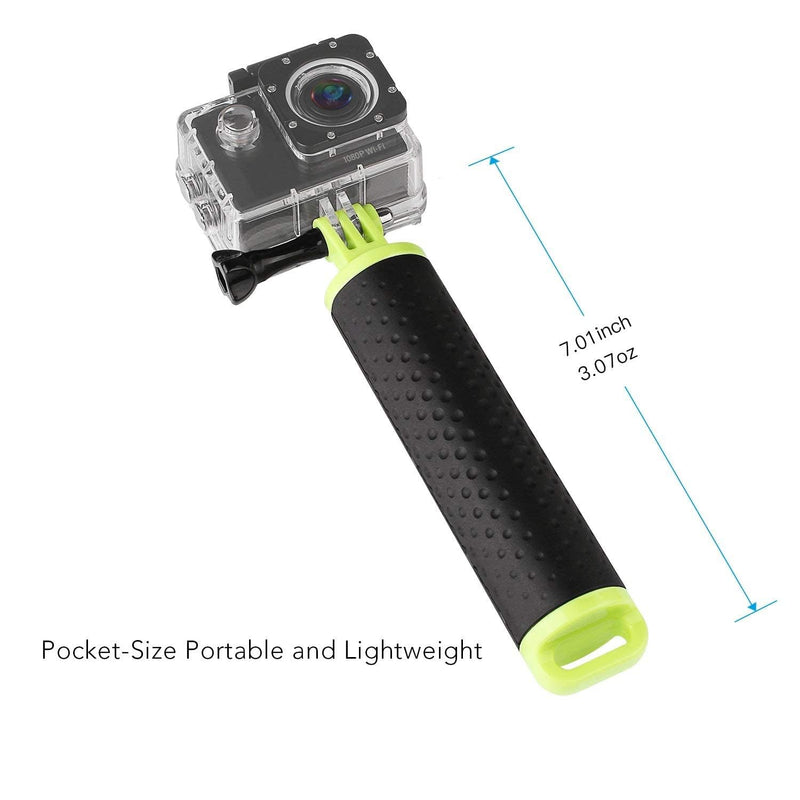  [AUSTRALIA] - WOLFANG Action Camera Floating Hand Grip Camera Handle Waterproof Monopod Hand Grip Float Stick Selfie Floating for Action Camera Sports Camera