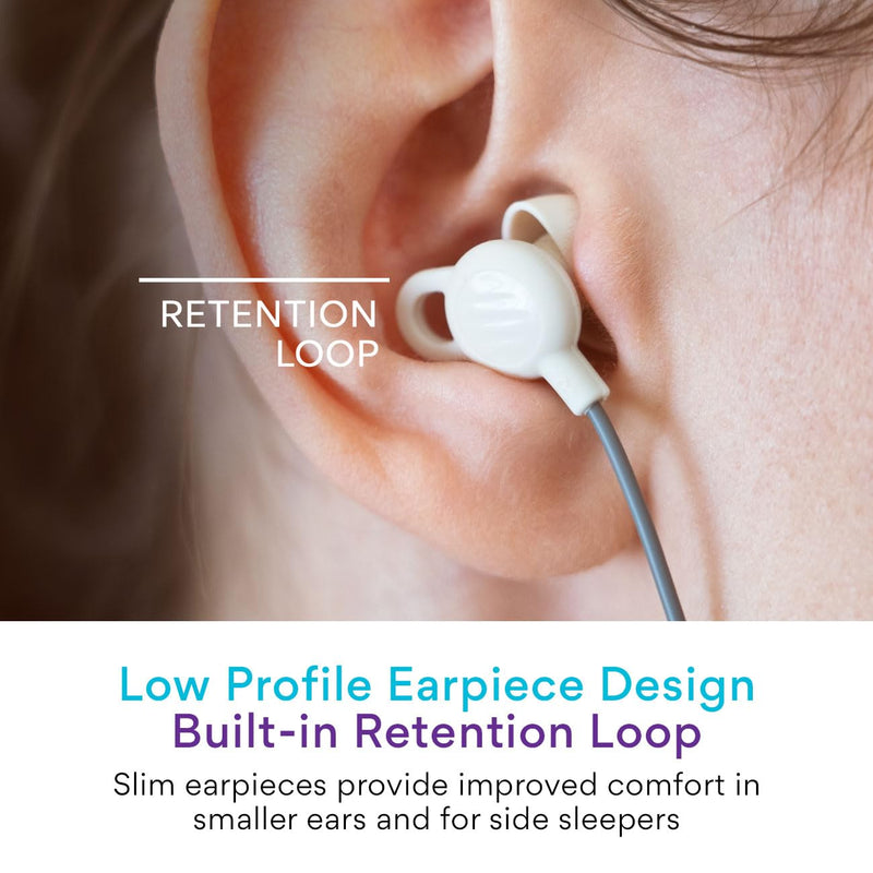 MEE audio SleepTones USB-C Wired Sleep Earbuds for Side Sleepers with Lightweight Low-Profile Silicone Earpieces, Noise Reduction Sleeping Headphones with Built-in Mic & Volume Controls (Beige)