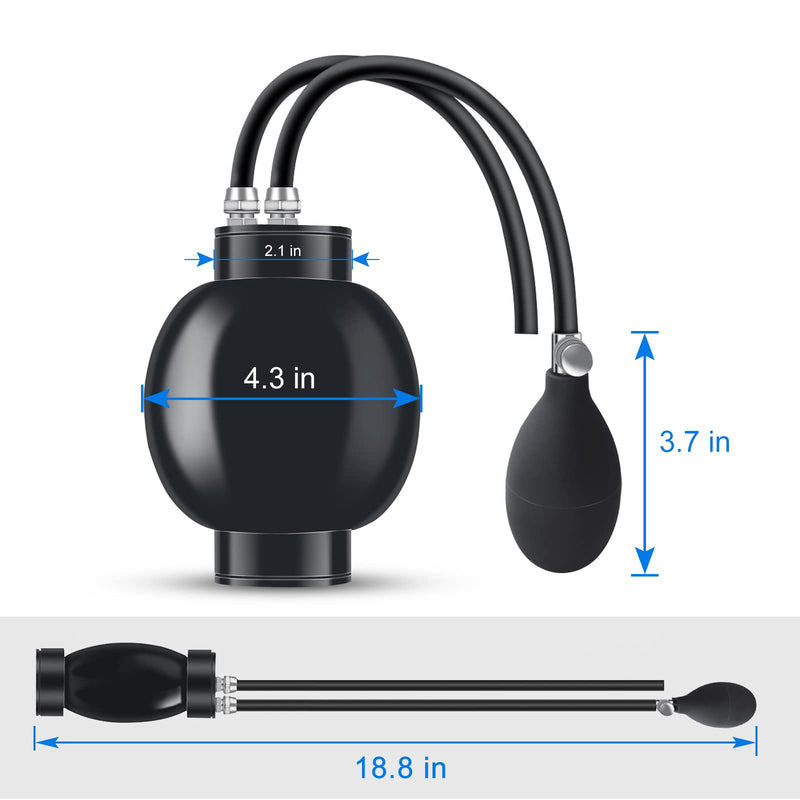 Universal Easy Quick Intake Adapter with Strong Sealing Expandable Bladder for 12V Vehicle Pipes Fuel Leakage Detector Diagnostic Tester, Vehicle Fuel Leakage Detector Diagnostic