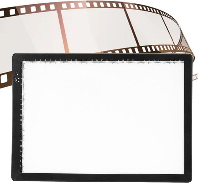 Slide Viewer Light Box 5600K 12”x8” Ultra-Thin Adjustable Brightness Backlight for Slides and Film Negative Scanning (Includes USB Adapter)