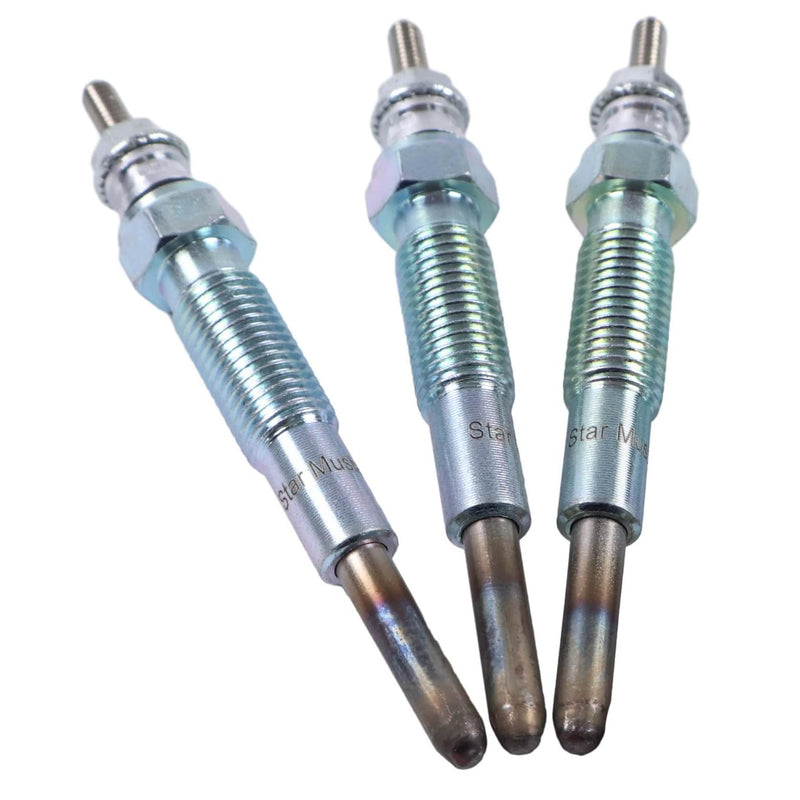 ZTUOAUMA 3X Glow Plugs SBA185366060 SBA185366190 Compatible with Ford 1100 1110 1200 1210 1300 1310 1510 1710 1900 1910 2110 New Holland 1630 1715 1720 1725 1925 LX465 LX485 LX565 LX665 3PCS