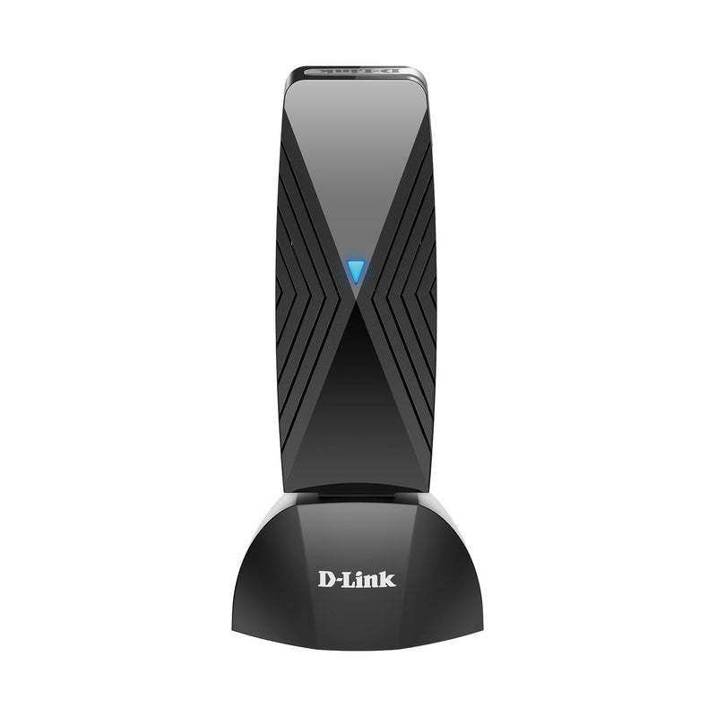 D-Link USB WiFi 6 Adapter AX1800 USB 3.0 Dual Band Long Range MU-MIMO Wireless Internet Network for Desktop PC Laptop Windows (DWA-X1850-B1) Black AX1800 USB Adapter (New)