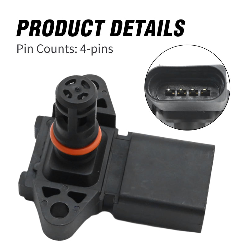 4984570 Intake Air Temperature Sensor Replacement for Dodge Ram 2500 3500 Cummins Engine 5.9L 2003-2007, Replace 4062313 4062314