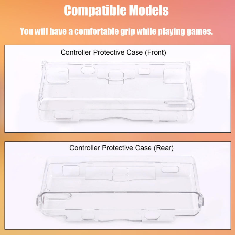 Transparent Hard Shell Case for DS Lite NDSL, Premium Crystal Clear Case with Protective Films and Cleaning Kit Practical Protective Cover Accessories Replacement Parts