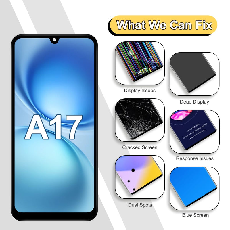 LCD for Samsung Galaxy A17 5G Screen Replacement | LCD,with Frame,with tools,for A175F A175M SM-A176B, SM-A176B/DS For A17