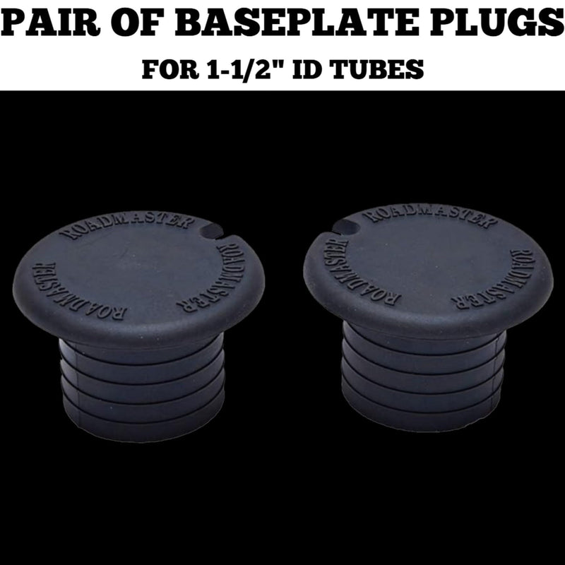Roadmaster 210 Pair of Baseplate Plugs for 1-1/2" ID Tubes | Designed for EZ Twistlock Style Baseplates with Round Tubes | Replaces Baseplate Arms When Removed |