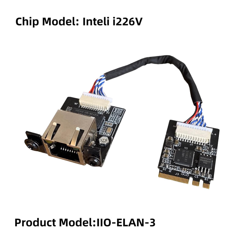 M.2 A E Key to 2.5 Gigabit Ethernet,Support youyeetoo X1X86 SBC, Intel i226 2.5G Ethernet Server NIC, Interface Card10/100/1000/2500 Mbps RJ45 LAN, Support 2230 M.2 A+E Key