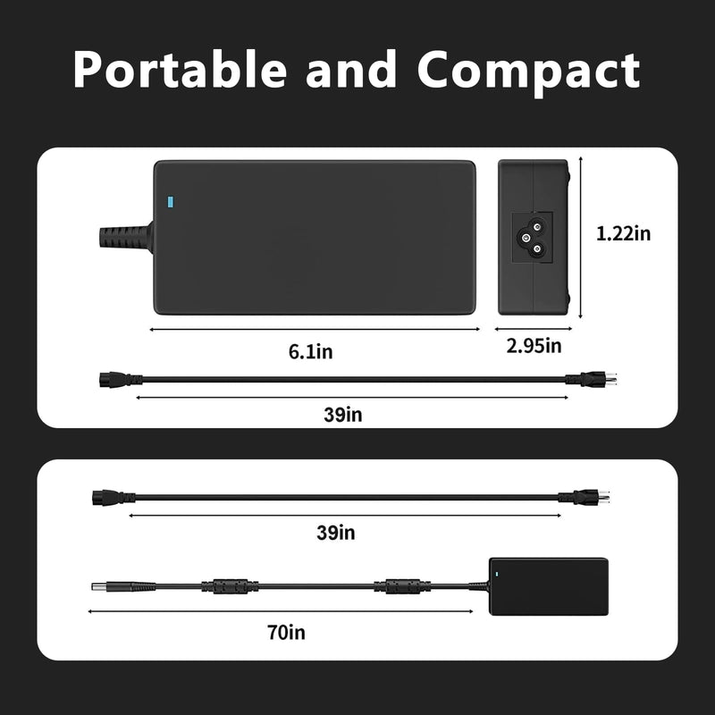 180W Power Adapter Replacement for Dell Dock WD19S | Compatible with Dell Dock WD25 WD15 WD19 WD19S WD19TB WD22TB4 SD25 D6000 SD25TB4 Business Laptop Thunderbolt Docking Station