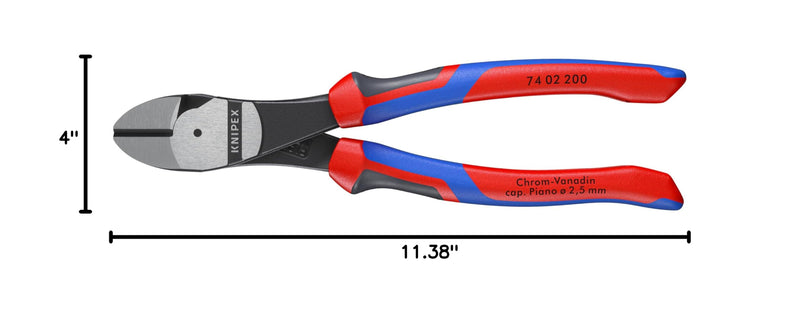 KNIPEX 74 02 200 SBA Comfort Grip High Leverage Diagonal Cutters