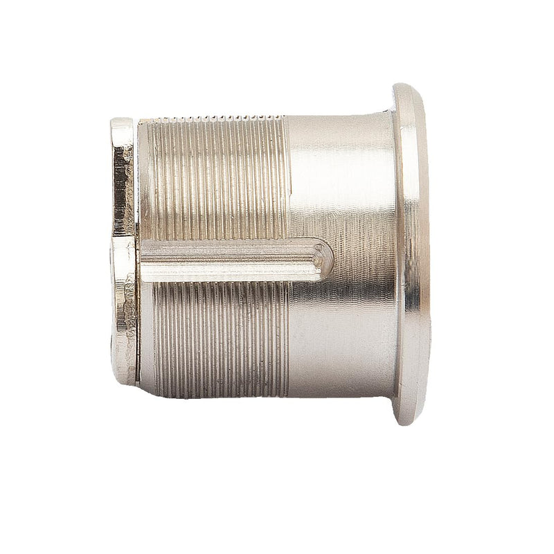 Solid Brass Mortise/Rim Lock Cylinder, 1-1/8"(Overall Length: 28.5mm), Single Cylinder, Satin Nickle, dimple Keyway, Standard Outdoor & Indoor Use, Door Lock Replacement, with 5 Keys…