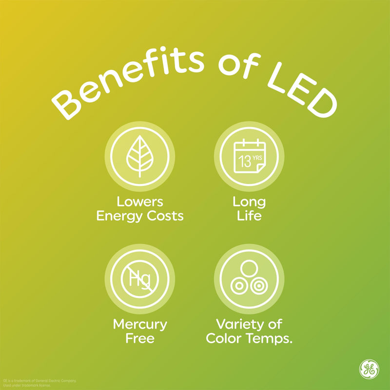 GE LED+ Color Changing LED Light Bulbs with Remote, No App or Wi-Fi Required, A19 Bulbs (3 Pack) 3 Bulbs