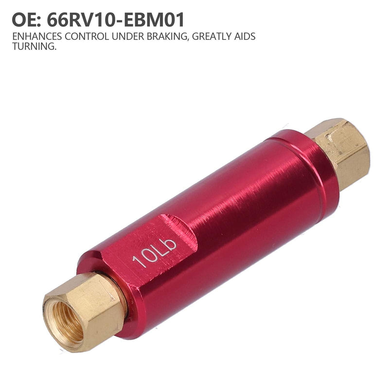 Residual Pressure Valve, 10lb Residual Valve Residual Brake Pressure Check Valve Brake Proportioning Valve 66RV10 EBM01 Universal Parts for Race Cars Drifting 1964 70 residual