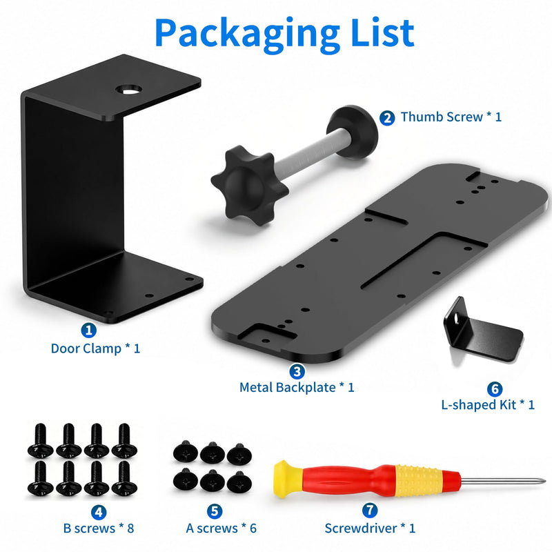 Anti-Theft Doorbell Mount for Wyze Doorbell Camera, No Drill Video Doorbell Mount Adjustable Mounting Bracket for Wyze Duo Cam Video Doorbell, Fully Metal Door Camera Mount for Home Apartment Rentals
