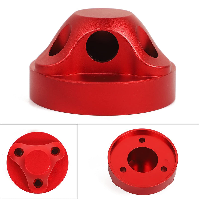 Hoolcar Red Aluminum Radio Atenna Base Cover for 2007-2021 Jeep Wrangler JL JLU JK JKU JT