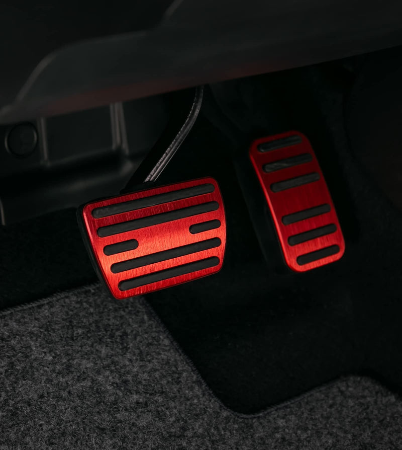 CKE Compatible with Honda Civic CRV Odyssey Pilot Passport Ridgeline Insight Accessories Sporty Car Pedals Foot Pedal Covers Brake and Accelerator Pedal Pads -Red Please Confirm the Car Model Red