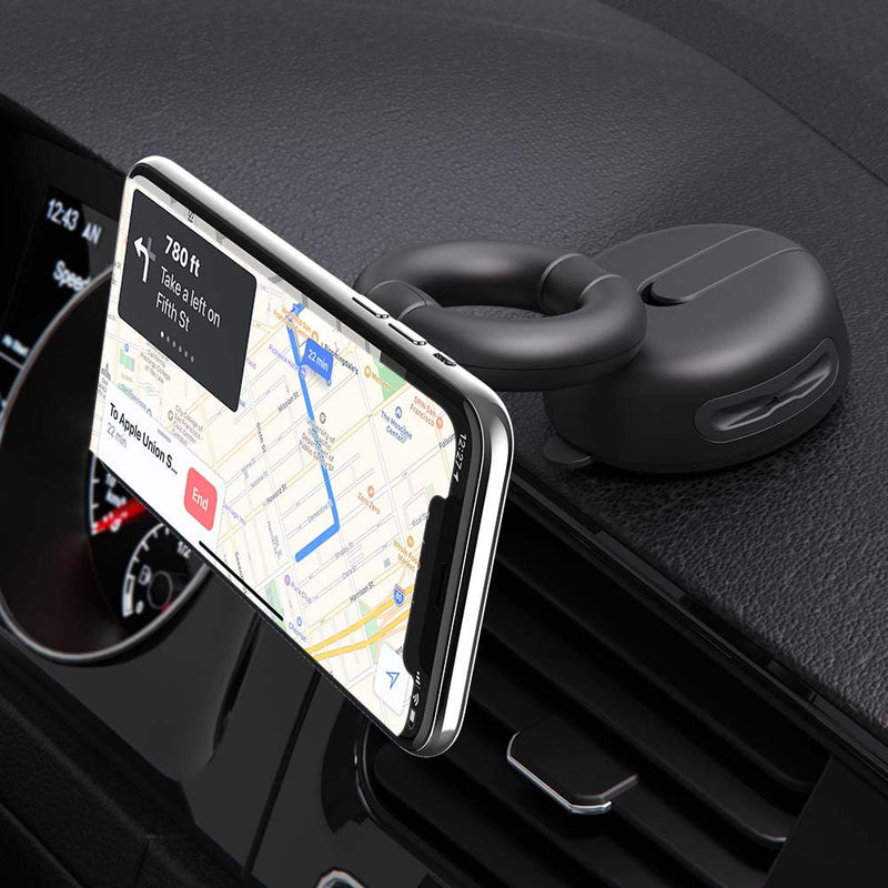 PopSockets Car Vent Phone Mount- White | Air Vent Clip, Compatible with PopSockets, Hands-Free, White Dash/Desk Mount