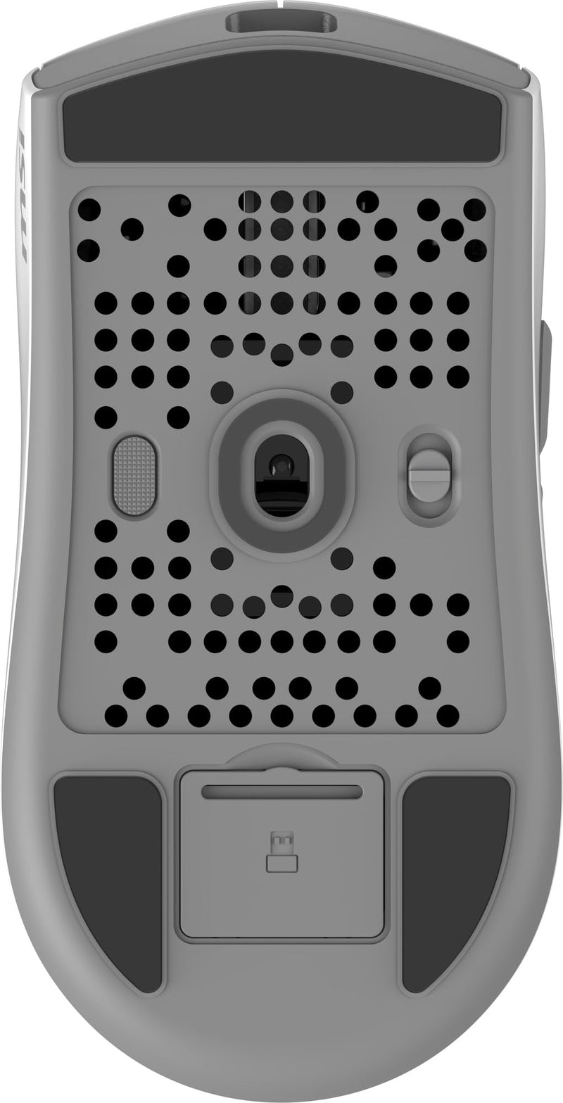 msi Forge GM340 W White Gaming Mouse, 12800 DPI, 50M+ Clicks Micro Switch, Optical Sensor, Ergonomic Ambitextrous Hand Design, RGB Light