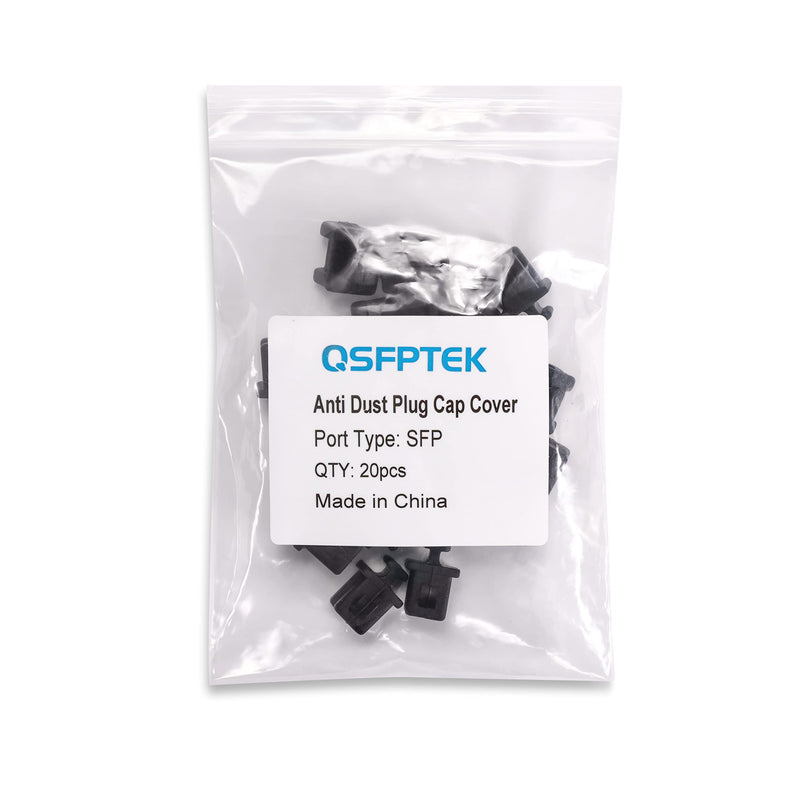 20pcs SFP Anti-Dust Cap Covers, SFP+ Port Protector, Fiber Optic Dust Caps, Durable Soft Silicone Protector for Switch, Network Cards, Router, Media Converters 20pcs