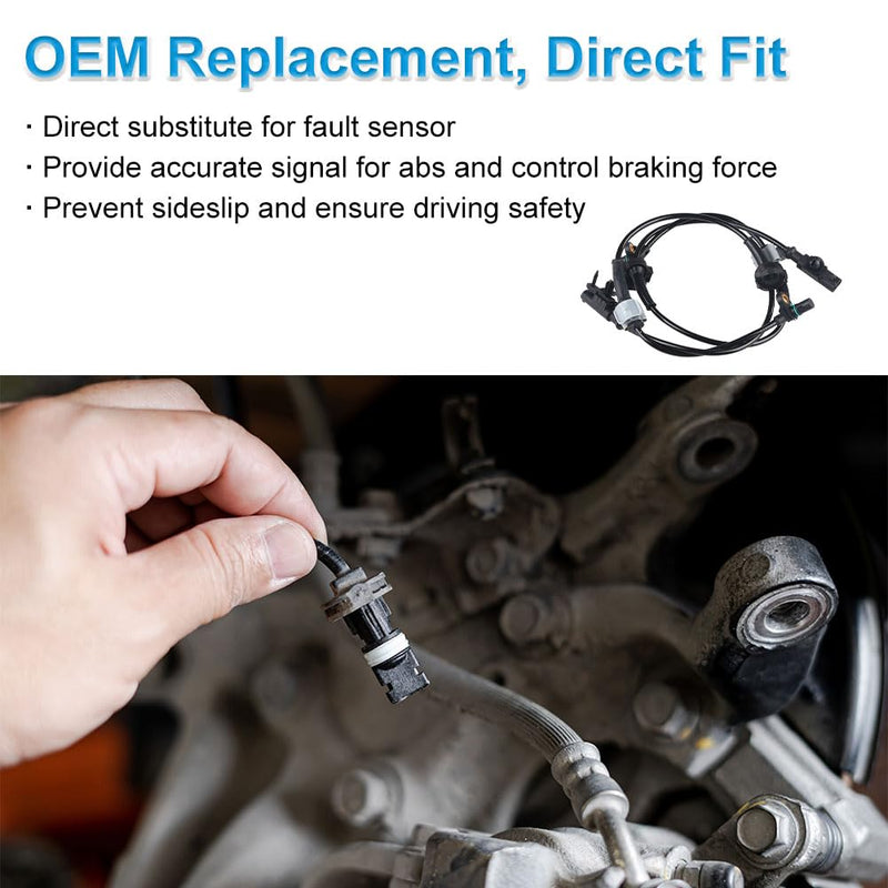 Compatible with 2 PCS Front ABS Wheel Speed Sensor Chevy Avalanche Silverado Suburban GMC Sierra Yukon 2007 2008 2009 2010 2011 2012, Cadillac Escalade 2009 2010 2011 2012, OEM 15229012
