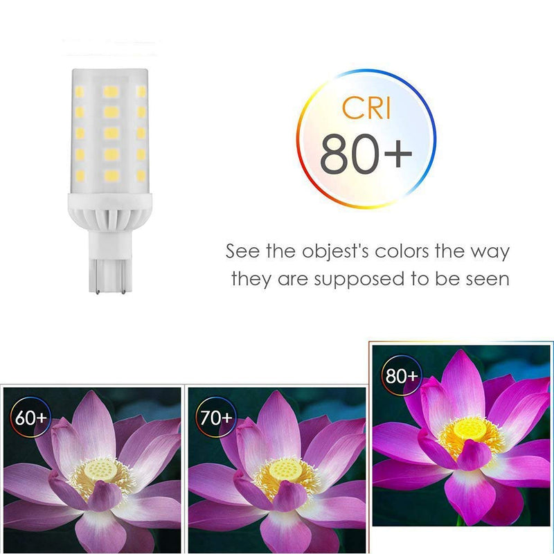 T5 T10 Wedge Base 921 912 12V LED Light Bulbs, 4W T10 LED Bulbs, Warm White 2700-3000K for RV Camper Travel Tailer Marine Lights and Outdoor Landscape Deck Stair Step Path Lights 6-Pack 6 Count (Pack of 1)