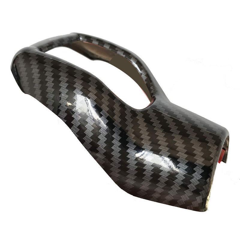 ruihe Car Gear Shift Knob Cover Carbon Fiber Color Sticker Trim Fit for Ford Focus Fiesta Fusion Escape C-Max Transit-150 Transit-250 Transit-350 Transit Connect