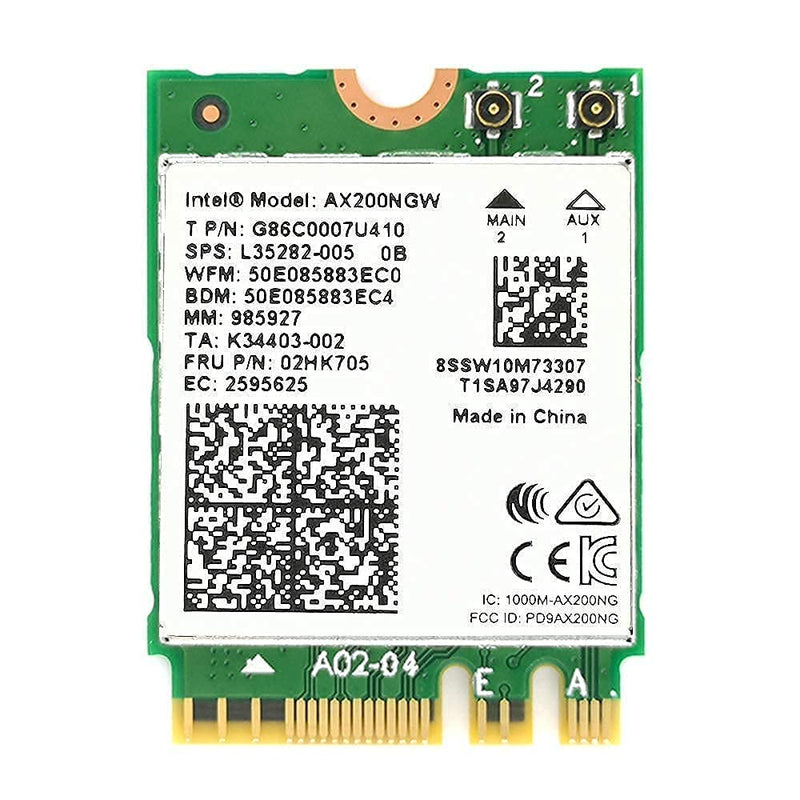 WiFi 6E Intel AX210 and WiFi 6 Intel AX200 for Upgrading Laptop to WiFi 6 Speed 2400Mbps + 574Mbps