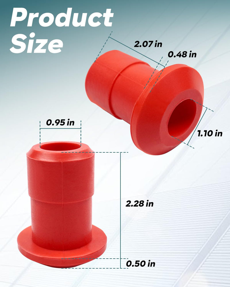 54466-JD000 Front & Rear Engine Cradle Bushing Kit Fit for Nissan Rogue 2008-2020 Replace 54467-BR00A, 4 Pcs Polyurethane Subframe Bushing
