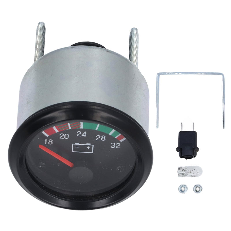 52mm Voltage Gauge, 24V (18-32V) Digital LED Voltmeter and Volt Meter Universal for Car Marine Boat Automotive