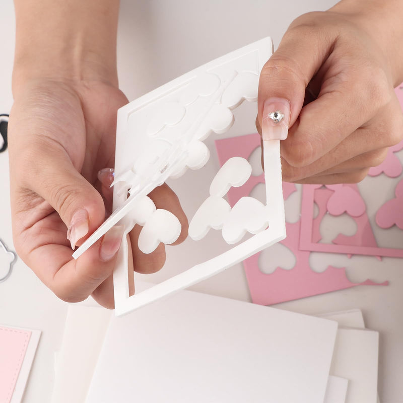 Briartw 10 Sheets 3D Double Sided Adhesive Foam Sheets for Standard Size Die Cutting Machine,2mm Thickness,6x8.5inch,Add Depth, Dimension, and Detail to Your Projects,Can Be Cut, Sliced, and Die Cut 6x8.5inch