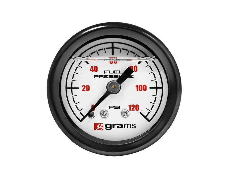 120psi Fuel Pressure Gauge Wht Face G2-99-1200W, White
