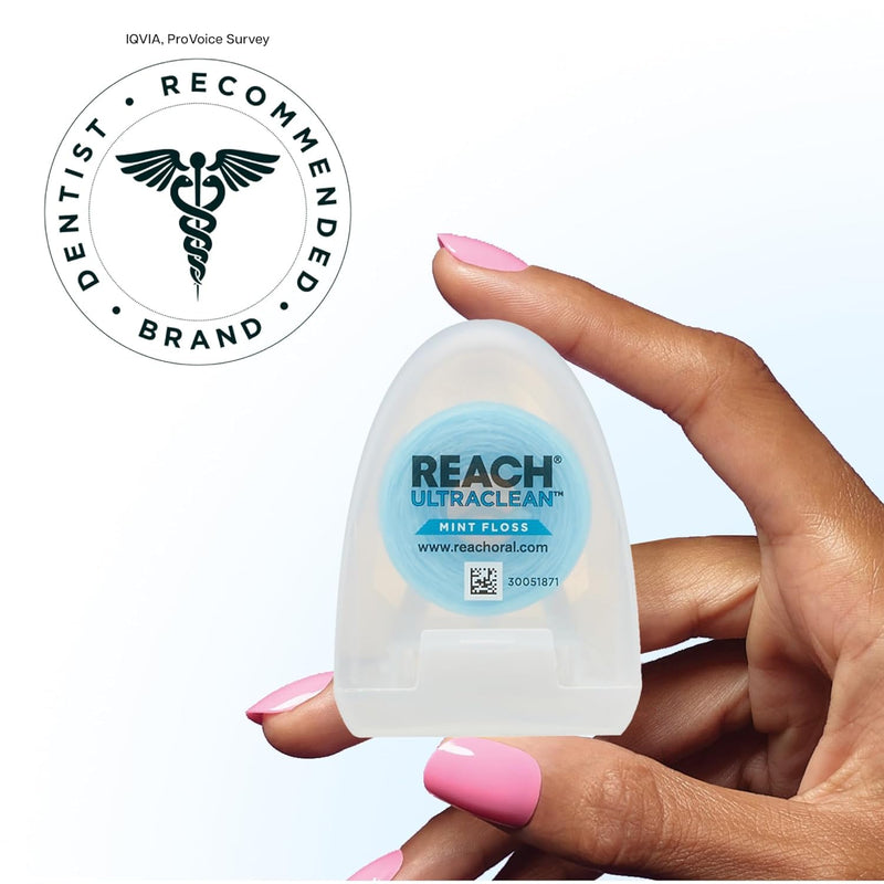 REACH Ultraclean Dental Floss, Oral Care, Mint-Flavored, 1 Count (Pack of 7) 89.89 Foot (Pack of 7)