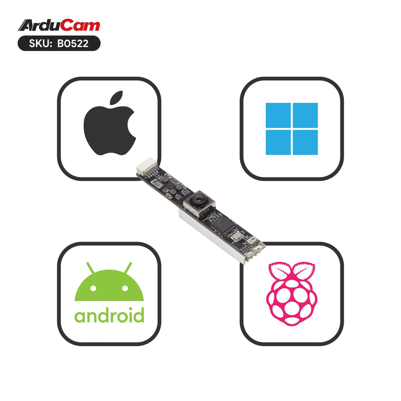 Arducam 16MP Autofocus USB Camera, USB2.0 Mini UVC Lightburn Cam, USB Security PC Camera Module, Laser Engraver Webcam for Windows, Linux, Android, and Mac OS