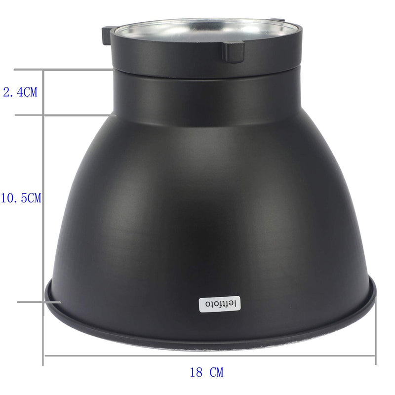 7" / 18cmStandard Reflector Diffuser for Bowens Mount Studio Strobe Flash Light Speedlite