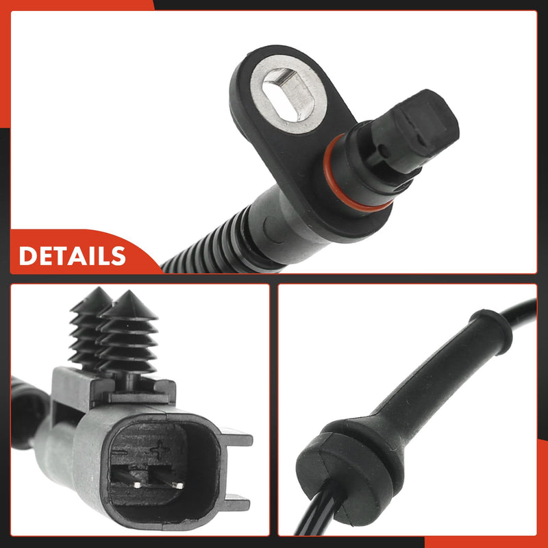 A-Premium ABS Wheel Speed Sensor Compatible with Chrysler, Dodge & Volkswagen Models - Town & Country/Grand Carava 2008-2011, Routan 2009-2011 - Front Driver and Passenger Side, Replace# 4721561AC Pack of 2
