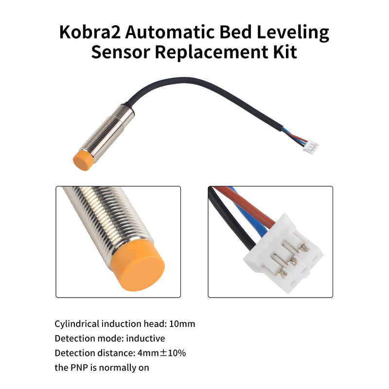 FYSETC 3D Printer Accessories - Kobra2 Replacement Part: Auto Bed Leveling Sensor Pinda Probe M12 Capacitive Proximity Switch Leveling Tool for Heated Bed
