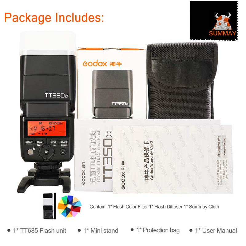 GODOX TT350O TTL Camera Flash GN36 1/8000s HSS Mini Flash Speedlight for Olympus Panasonic Cameras (TT350O)
