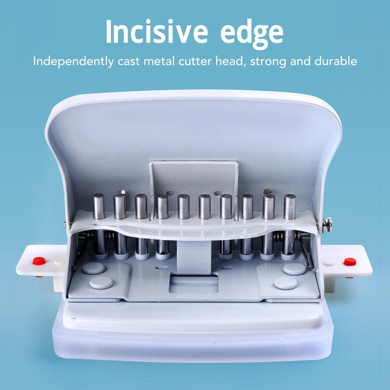 Binding Machine, Metal 10 Hole Punch Spiral Binding Machine, Easy to Use, for Making 26 Holes on B5 Paper, 30 Holes on A4, 20 Holes on A5 Book, Paper for Books, Notebooks,