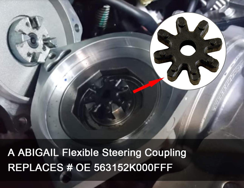 Flexible Steering Coupling Steering Column MDPS Motor For Sonata Elantra Santa Fe Azera Veloster Kia Soul Optima Forte Cadenza Replaces 56330-4Z000 563152K000FFF 2 pcs