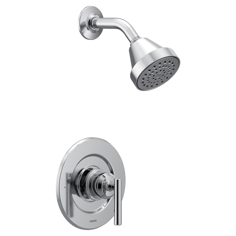 Moen Gibson Chrome Posi-Temp Pressure Balancing Eco-Performance Modern Shower Trim, Valve Required, T2902EP (Pack of 1)