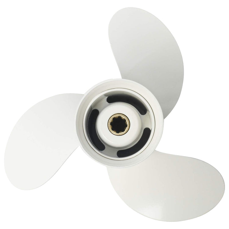 NovelBee Aluminum Alloy Boat Propeller for Yamaha 9.9-15 HP Outboard Motor (9 1/4x9-J)