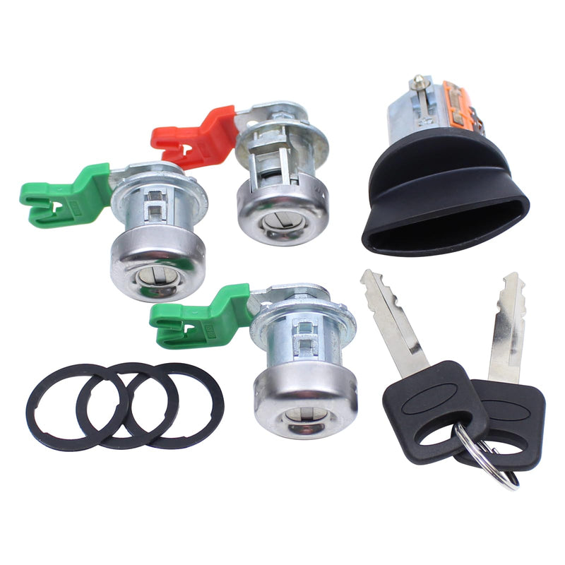 MOTOKU Ignition Switch and Door Lock Cylinder Tailgate Lock Kit for Ford F-150 F-250 F-350 Explorer Sport 1997-2007 for Lincoln Blackwood 2002