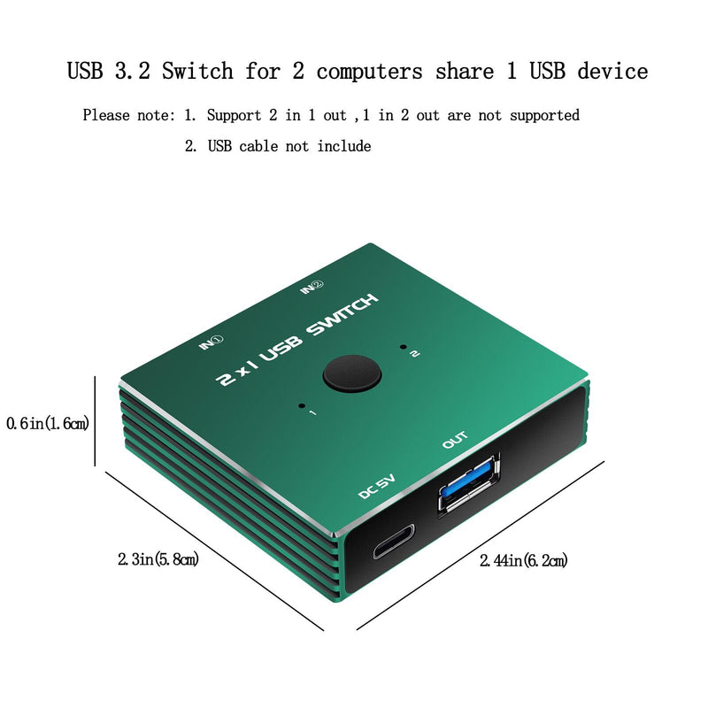 USB 3.0 Switcher 2 in 1 Out USB kvm swtich 2 Computers