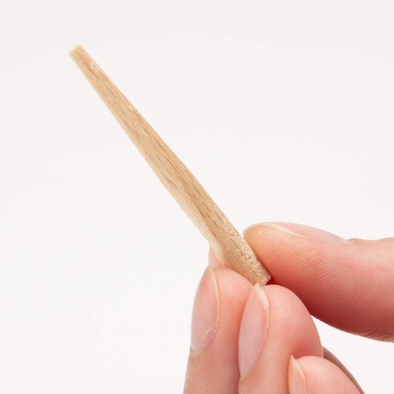 KAKURI Wooden Nails for Woodworking 3/16 inch (4.7mm), Tapered Wooden Dowel Rods for Crafts and Small Furniture, Natural Japanese Beechwood, Bulk 300 Pcs, Made in Japan 4.7mm Wooden Nail