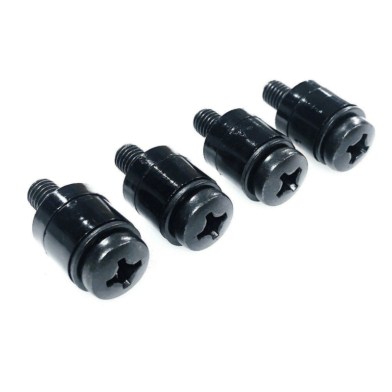 ReplacementScrews M8 Wall Mount Screws Compatible with Samsung 11-13mm Installations (1.25mm Pitch) Complete kit with Screws, Washers and Spacers - Black Plated.