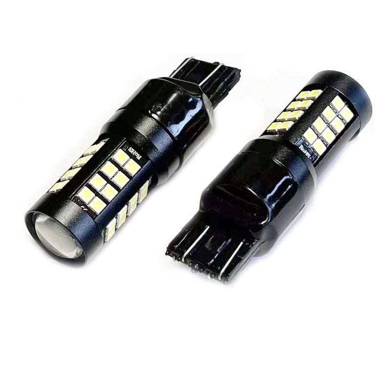 SOCAL-LED LIGHTING 2X 7440 Strobe Reverse Light LED Bulbs, 6000K Xenon White Super Bright Flashing Back up high Mount 3rd Brake Lights - 7443 (T20) 7443 (T20)