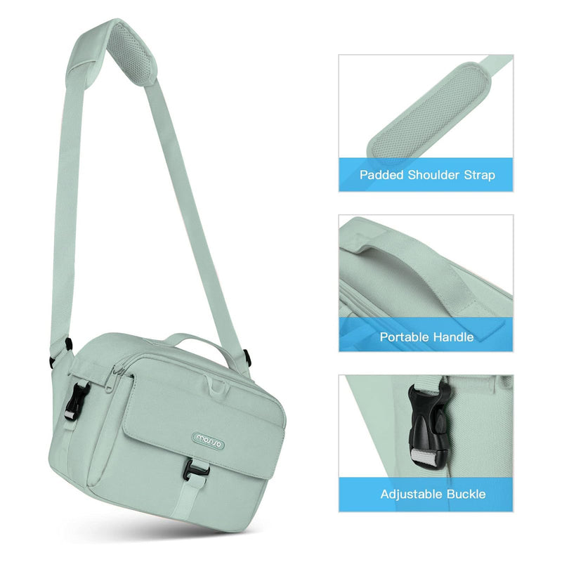 MOSISO Camera Shoulder Bag Camera Case Crossbody Sling Purse, Antique Green | DSLR/SLR/Mirrorless Compact Padded Photography Handbag with Rain Cover Compatible with Canon/Nikon/Sony Cameras and Lenses