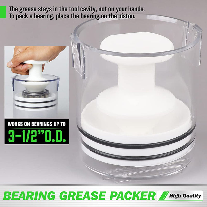 SWANLAKE Hand Bearing Packer,Wheel Bearing Packer Tool,Portable Bearing Packer,