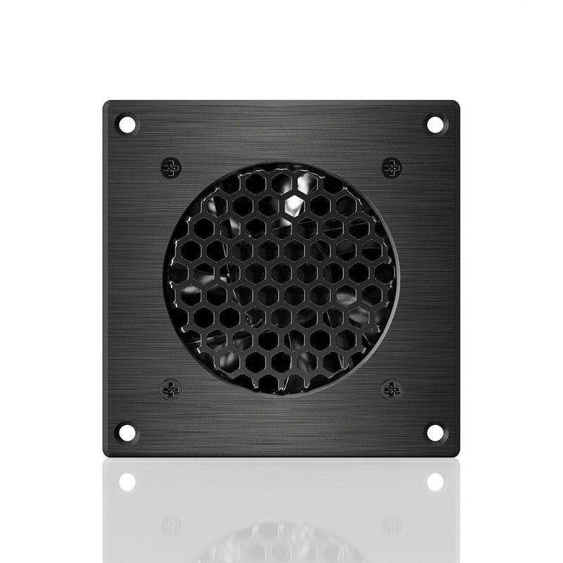 AC Infinity AIRPLATE S1, Quiet Cooling Fan System 4" with Speed Control, for Home Theater AV Cabinets Single 80